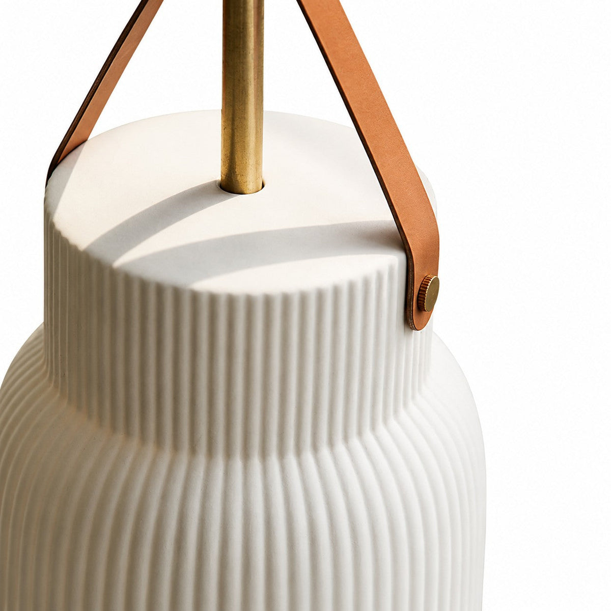 Mini lampada a sospensione in ceramica e ottone Wabi-Sabi | Souliia