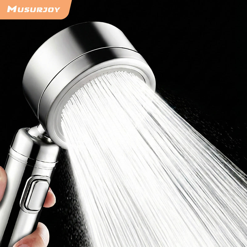 Steelrain Handheld Shower Head — Stainless Steel Construction, Powerful Spray Design
