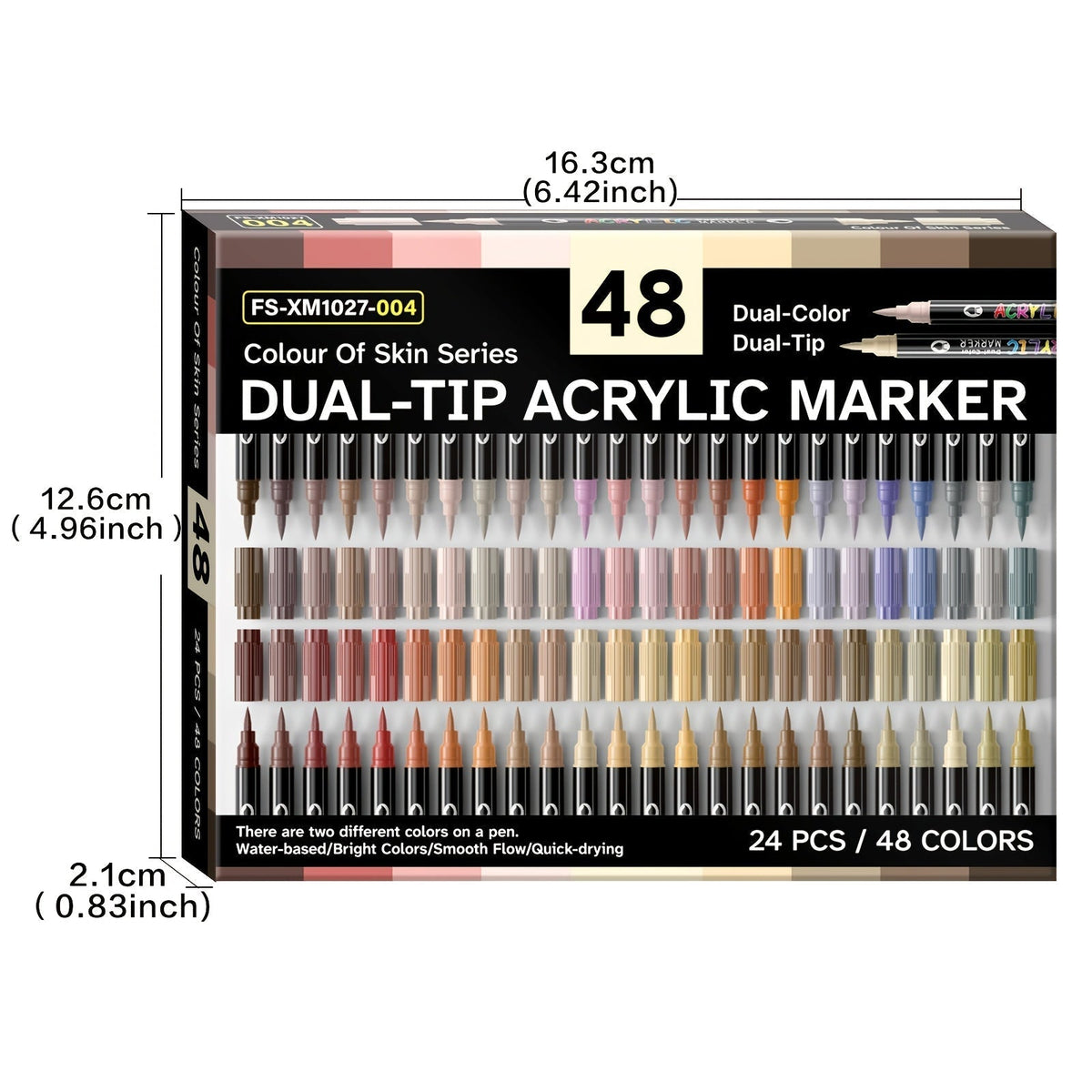 Set of 120 Acrylic Markers - Souliia
