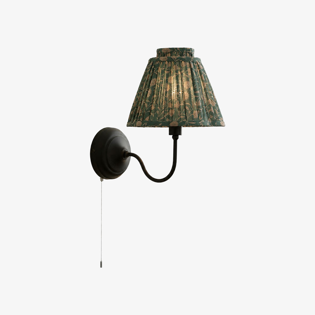 Solmire Contemporary Fabric Wall Sconce Fabric Metal Wall Light for Bedroom and Hallway Study Room | Souliia