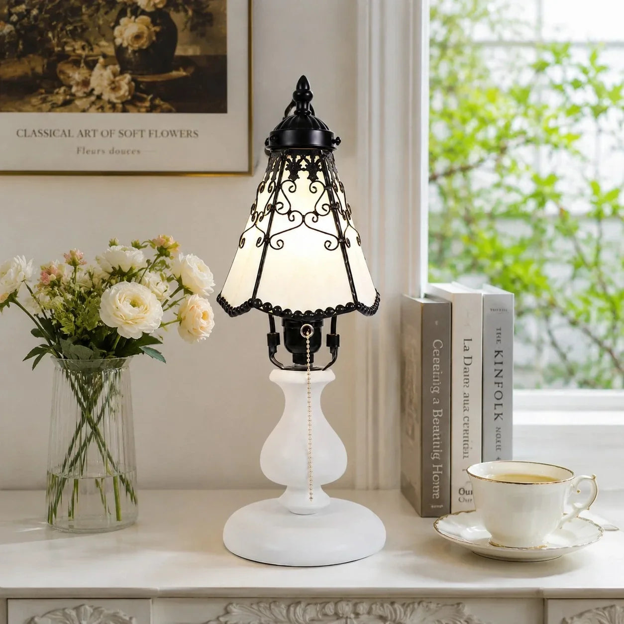 Tiffany-Stil Buntglas Tischleuchte | Souliia