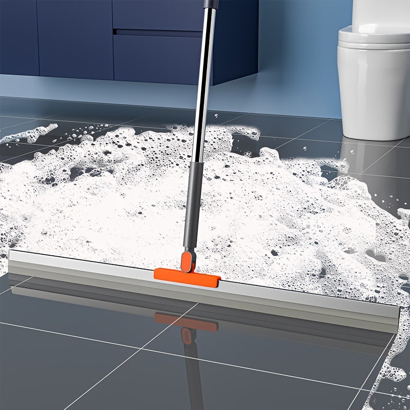 Aquamop All-Surface Scraper Broom — Streak-Free Water, Dust, and Debris Remover