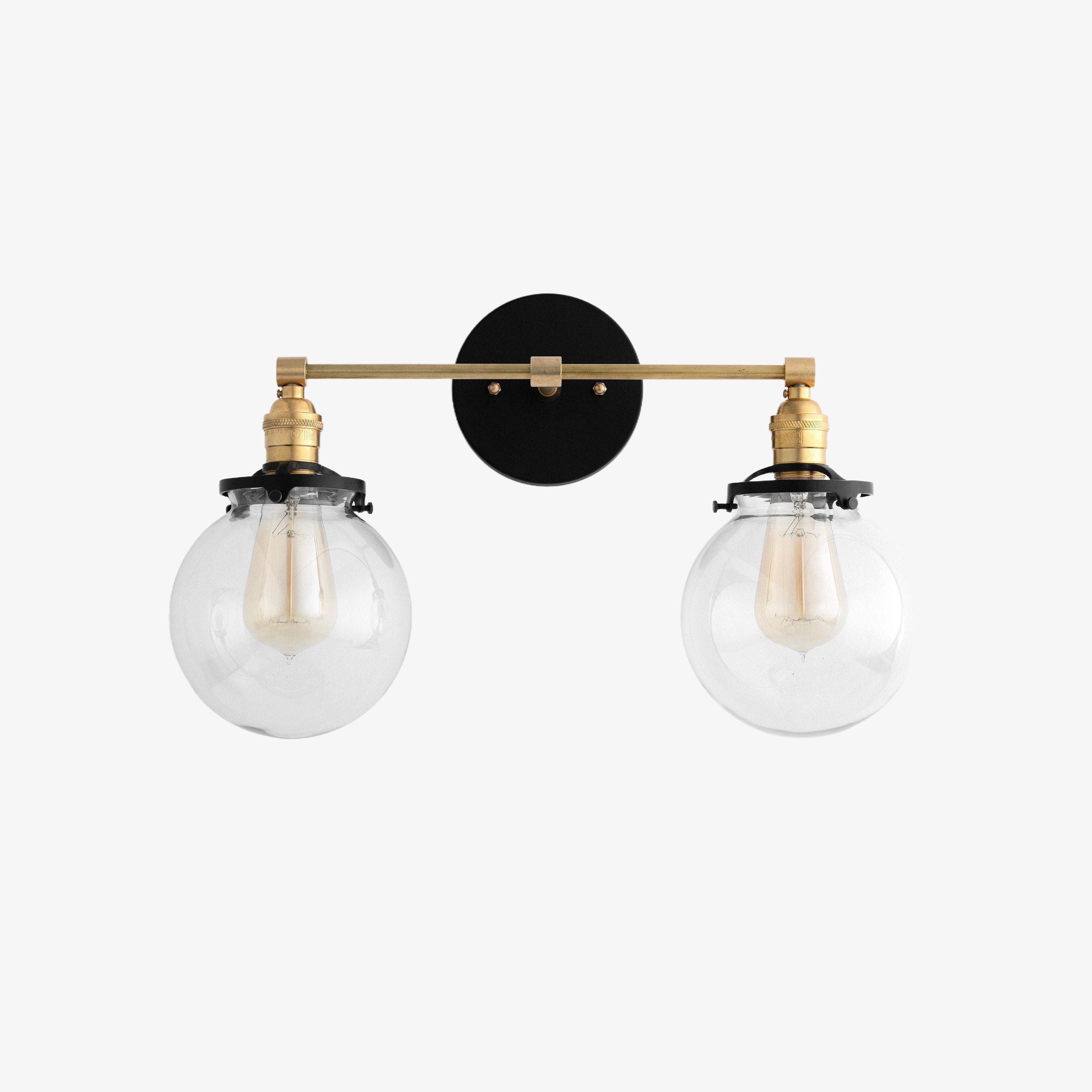 Lumio Globe Geometric Linear Vanity Light – Modern Bathroom Wall Fixture for Mirror and Sink Areas | Souliia