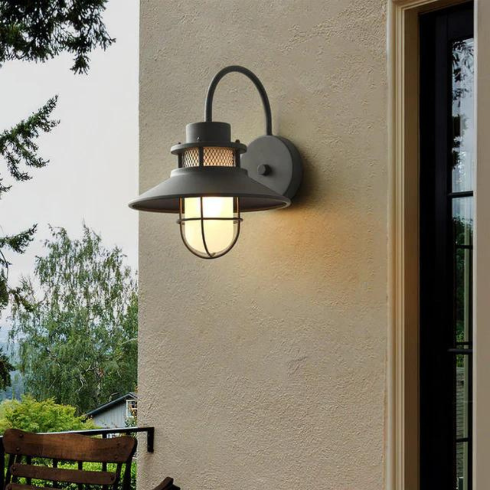 Luminous Outdoor Torch Metal Outdoor Wall Lamp | Souliia