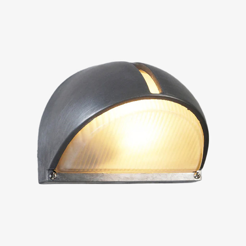 Morvane Geometric Aluminum Wall Sconce - Industrial Outdoor Lighting for Entryway | Souliia
