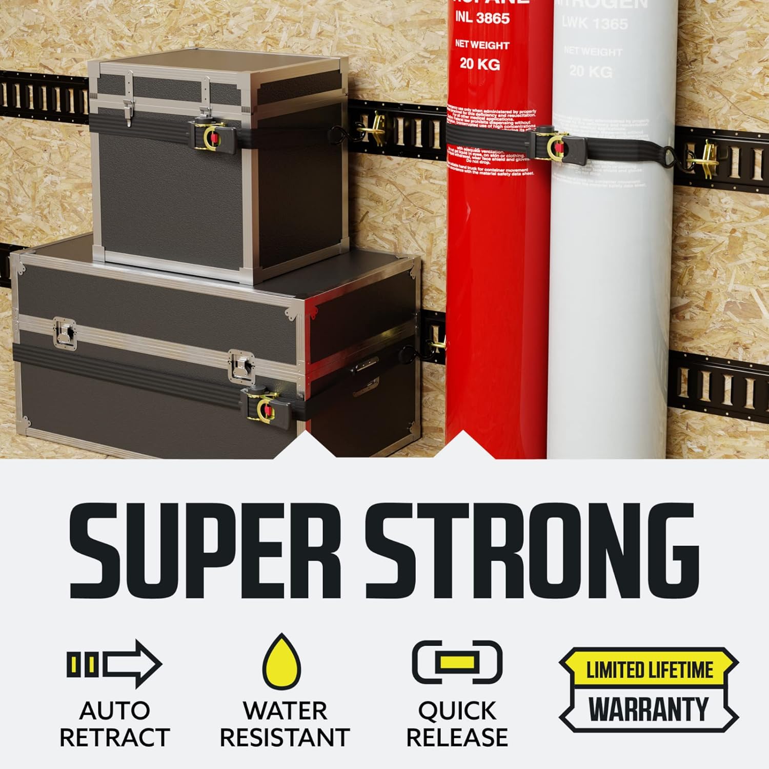 Turbo Strap - Securely and Quickly Fasten Loads Without Tangles! - Souliia