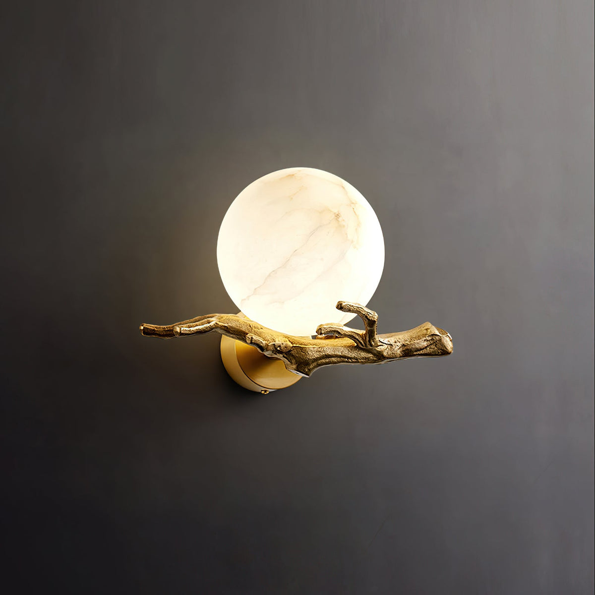 Retro Twigs Alabaster Wall Lamp | Souliia