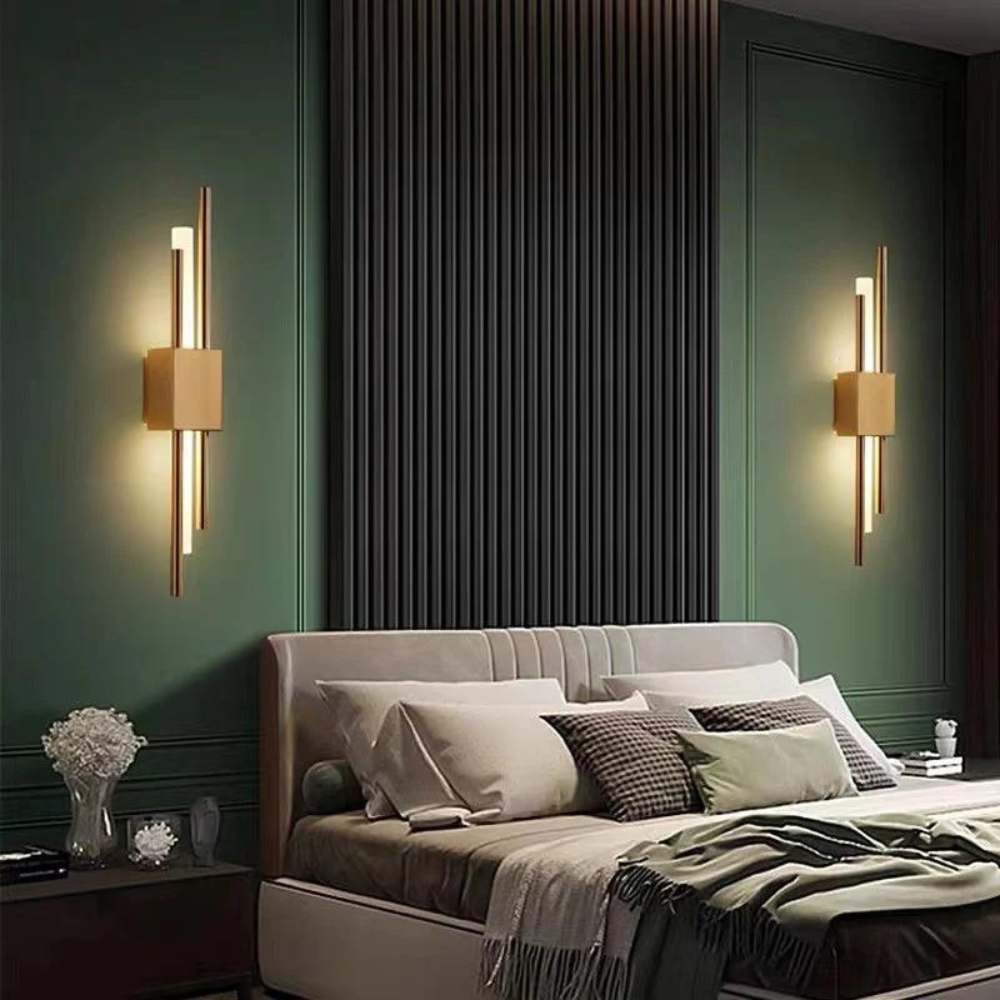 Refined Radiance Marble Accents Wall Light | Souliia