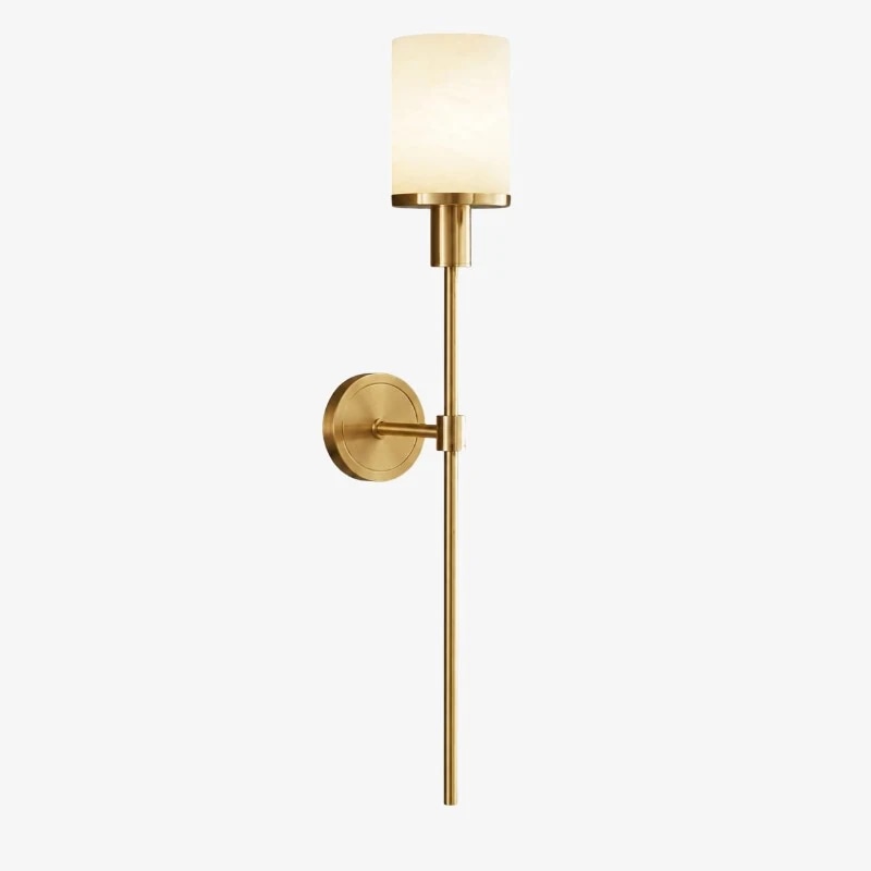 Spanischer Schneeflocken Marmor Messing Wandleuchte | Souliia