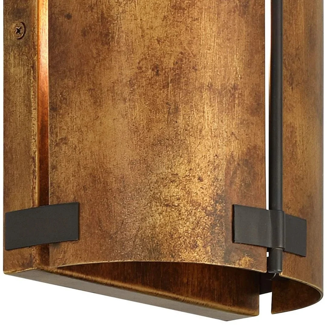 Rustivon Curved Wall Sconce - Vintage Metal Light for Bedroom | Souliia