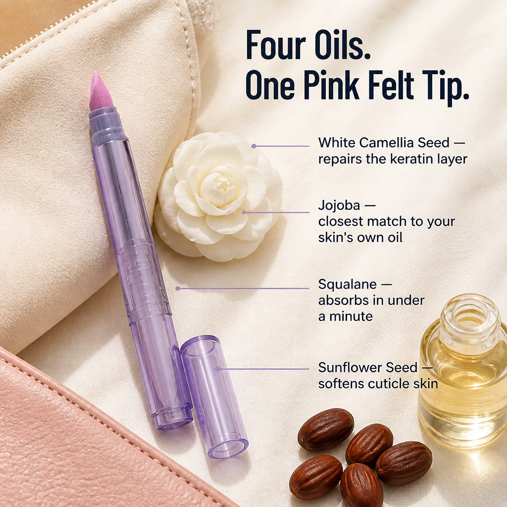VitaNail — Rebuild Post-Gel Nails With This 3-in-1 Buffer Oil Pen - Souliia