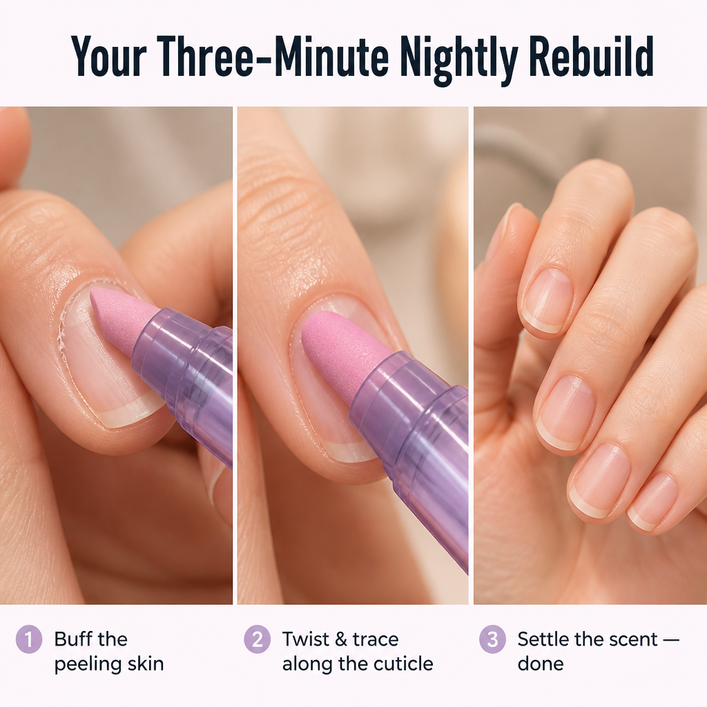 VitaNail — Rebuild Post-Gel Nails With This 3-in-1 Buffer Oil Pen - Souliia