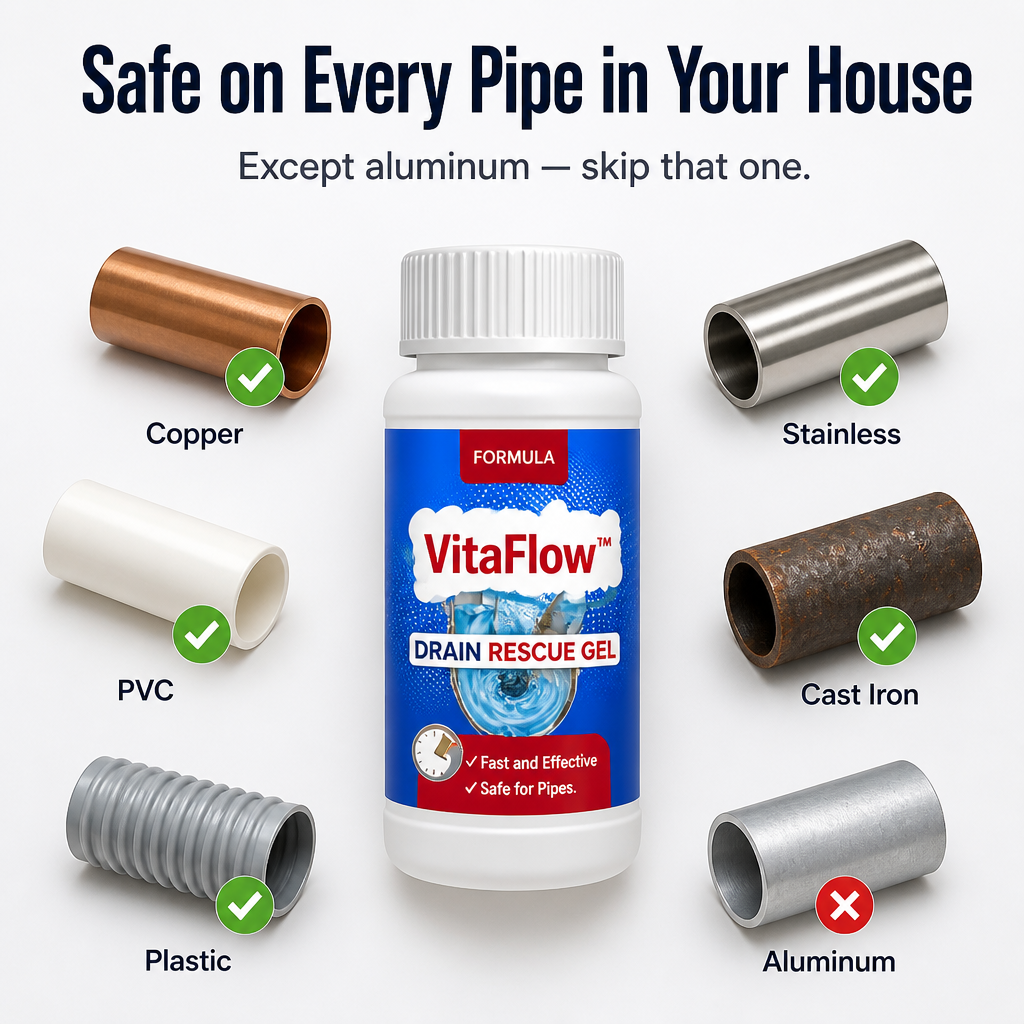 VitaFlow Drain Rescue — Clear Stubborn Clogs in Minutes Without Wrecking Your Pipes - Souliia