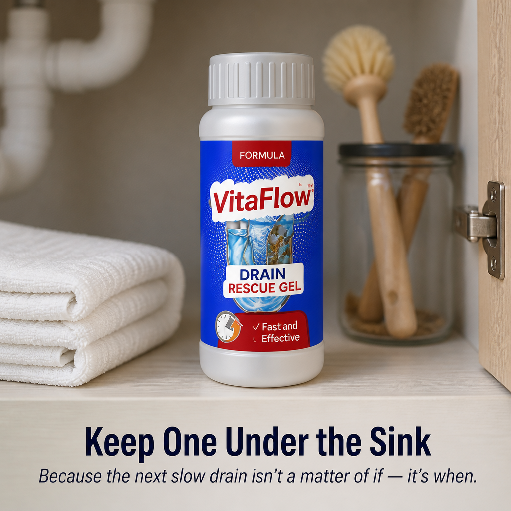 VitaFlow Drain Rescue — Clear Stubborn Clogs in Minutes Without Wrecking Your Pipes - Souliia