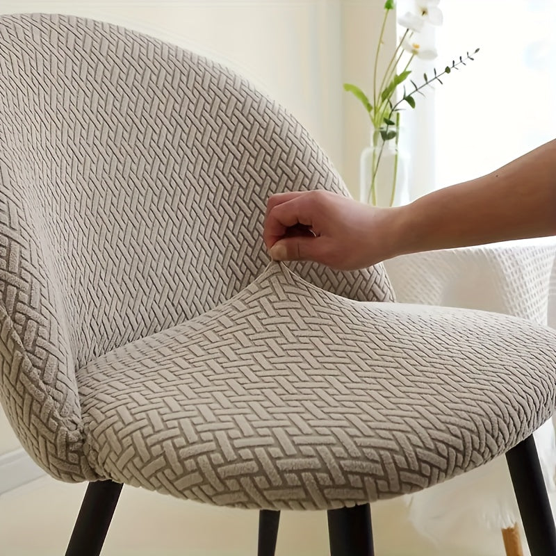 Flexora Modern Stretch Chair Covers — Elastic Hem, Fitted Design