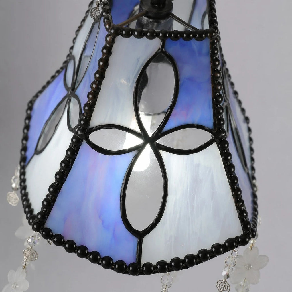 Muschel-Schmetterling Buntglas-Pendelleuchte | Souliia