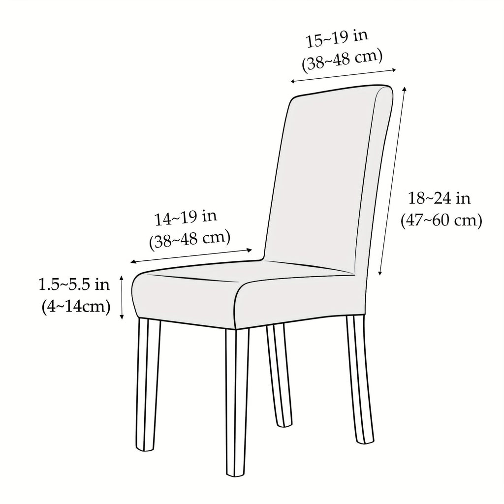 Polarfit Modern Stretch Chair Covers — Secure Tailored Fit