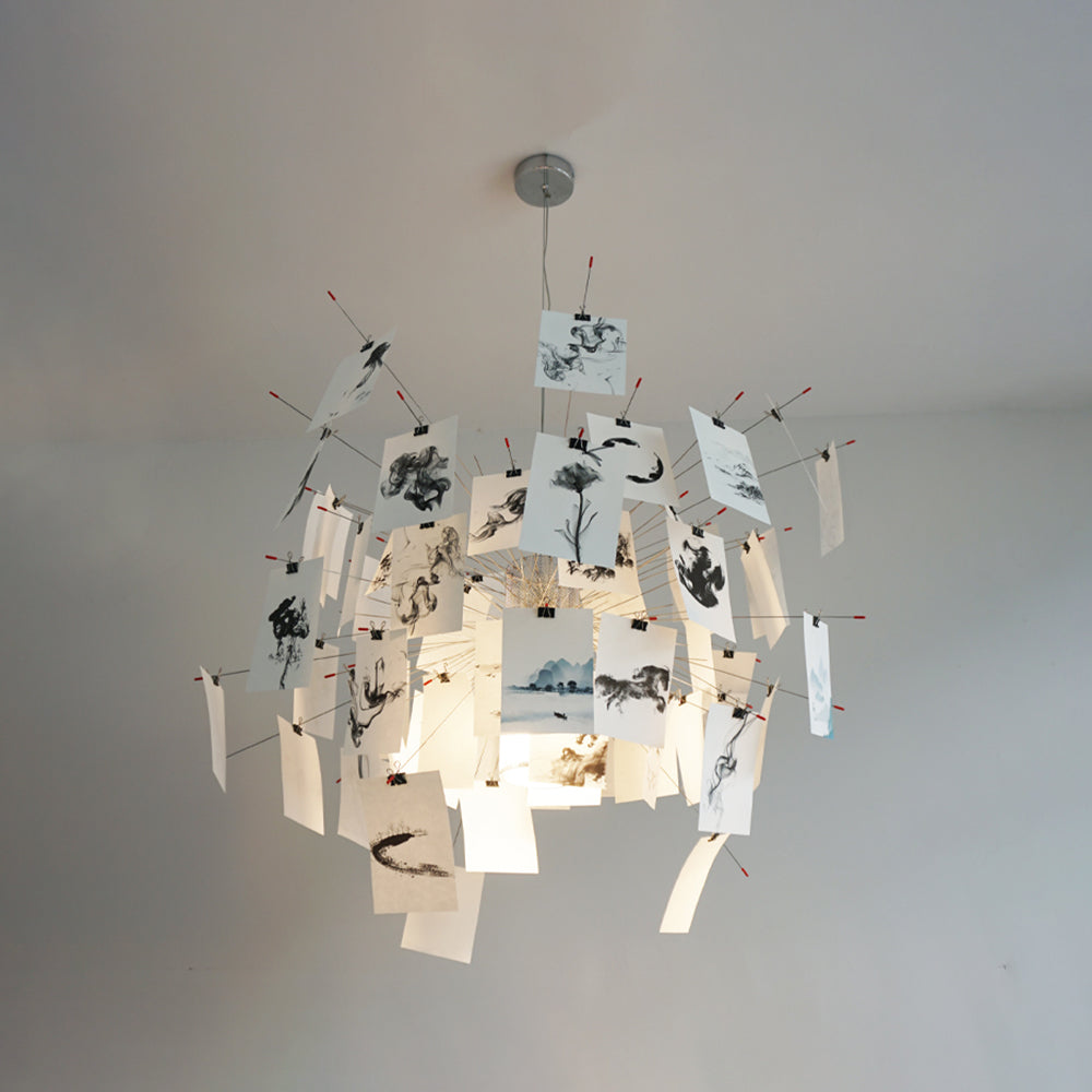 Renée Creative Picture Pendant Light Art Deco Bedroom Living Room | Souliia