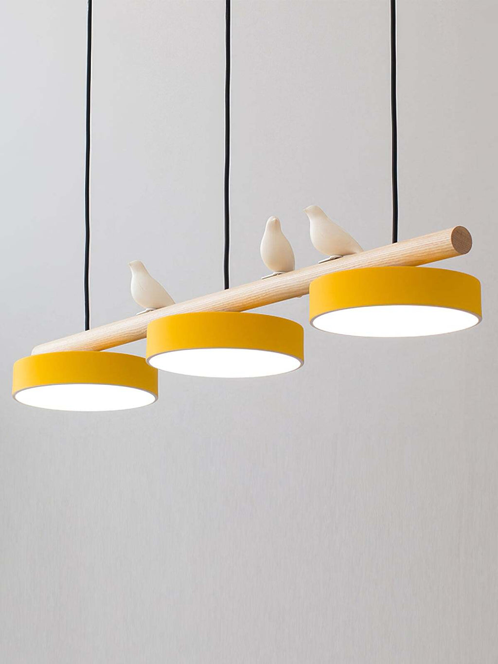 Sienna Bird Pendant Lamp - Wood Design for Scandinavian Kitchen Islands | Souliia