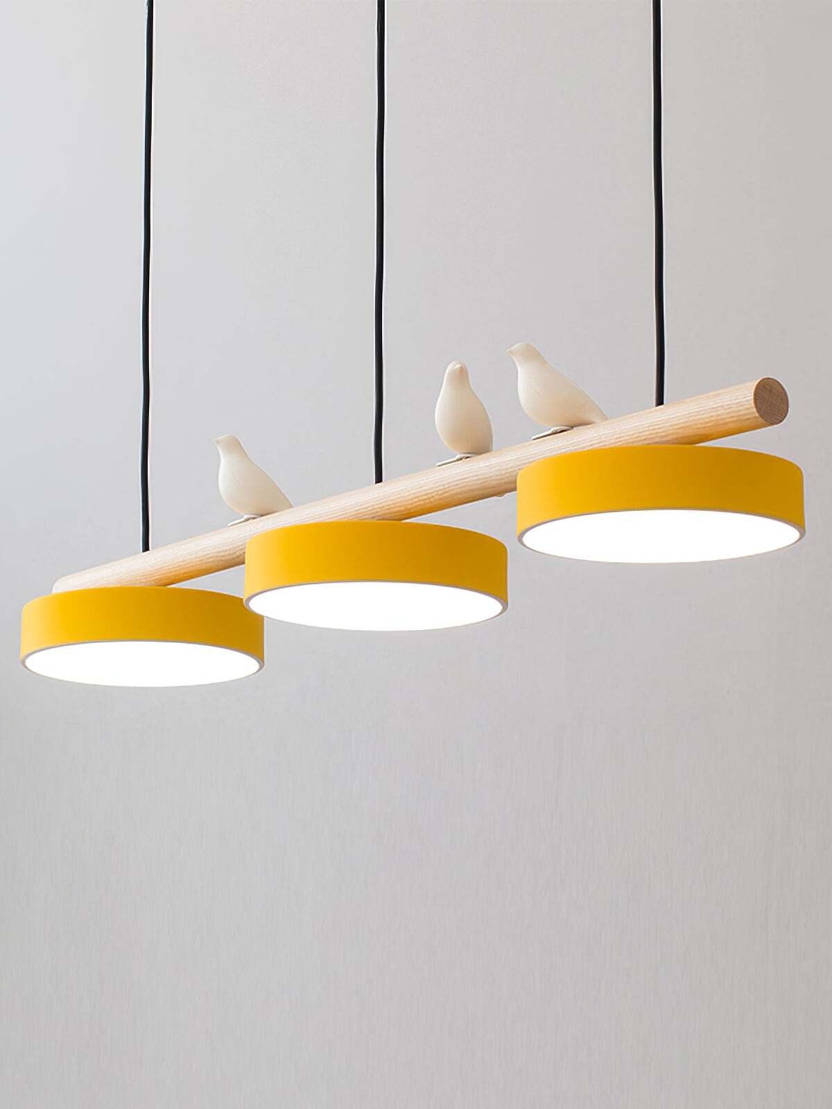 Sienna Bird Pendant Lamp - Wood Design for Scandinavian Kitchen Islands | Souliia