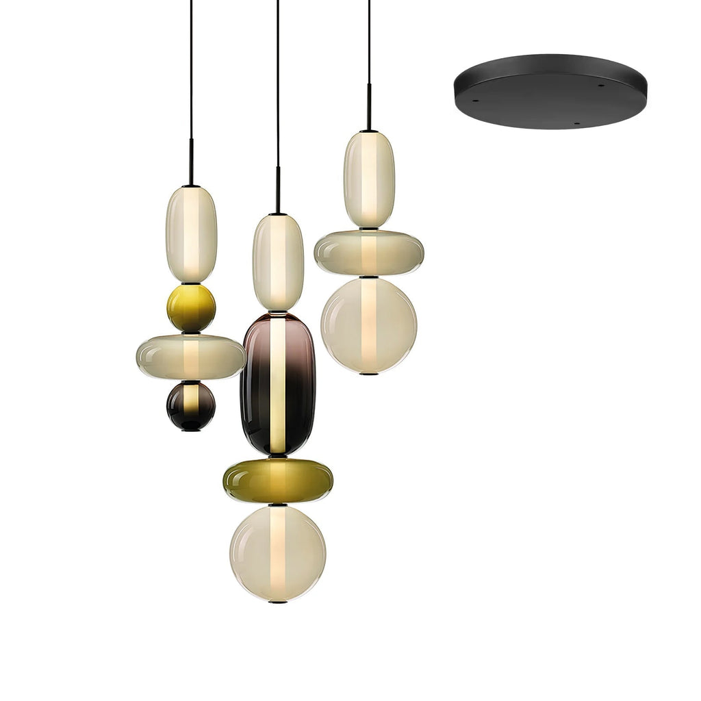 Buntglas Kronleuchter | Souliia
