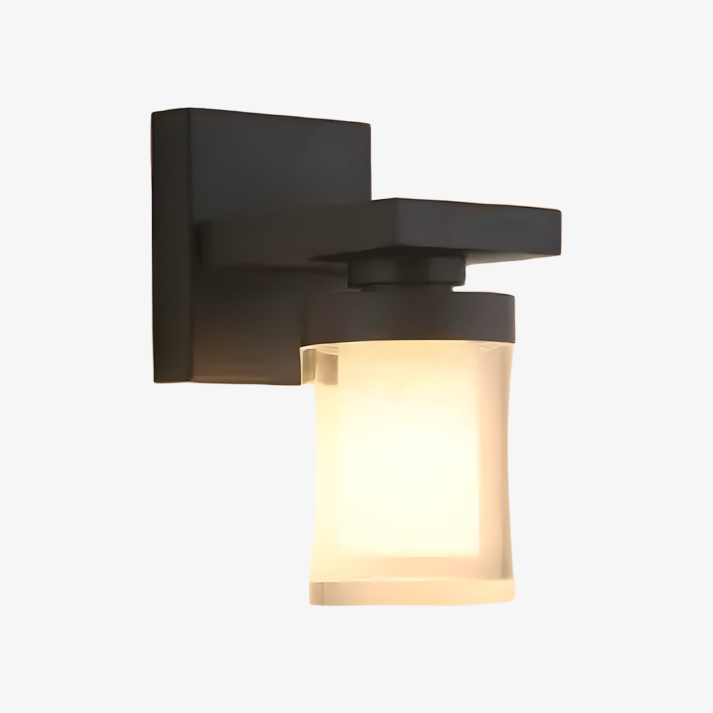 Lampada da parete per esterni moderna in nero opaco | Souliia
