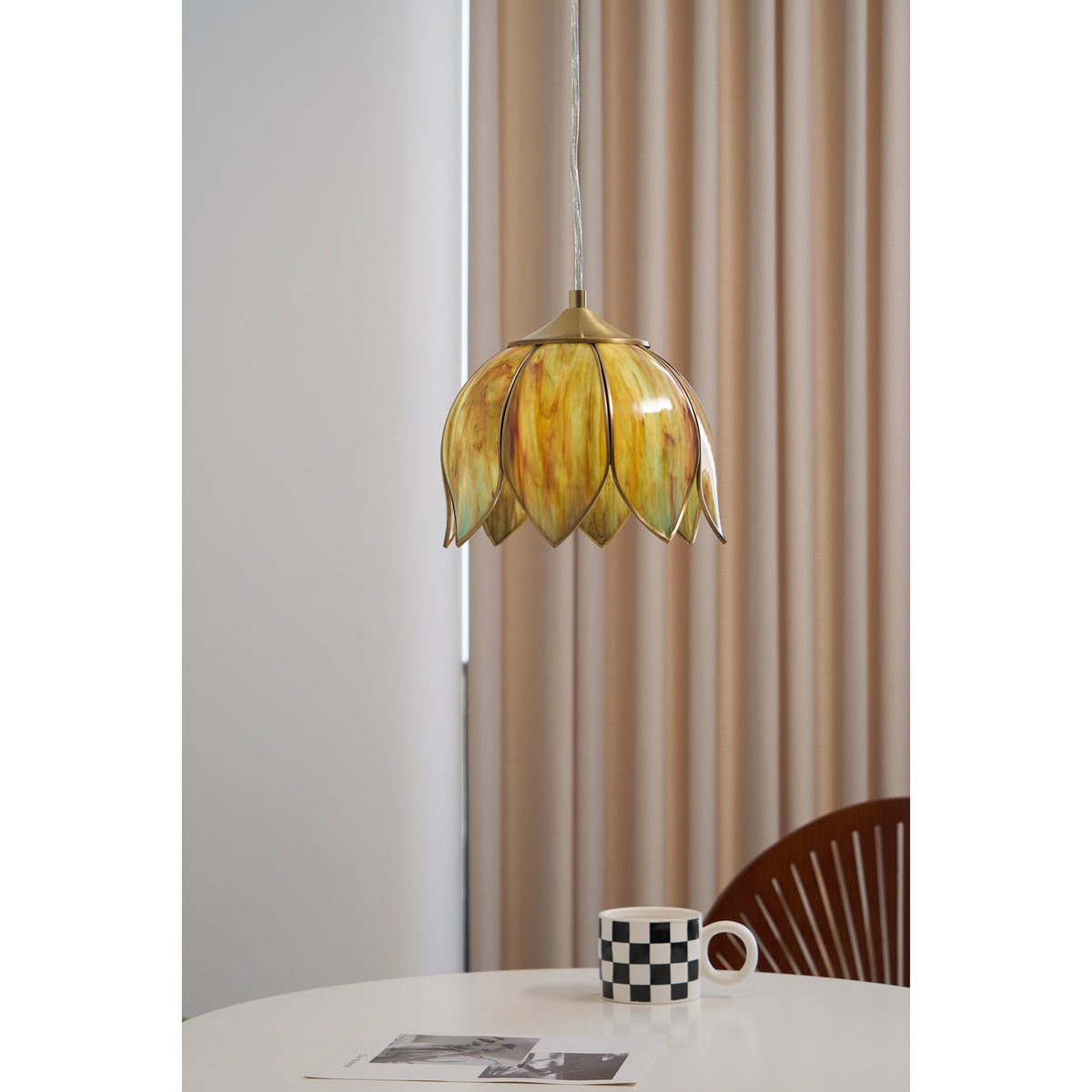 Retro Lotus Pendant Lamp | Souliia