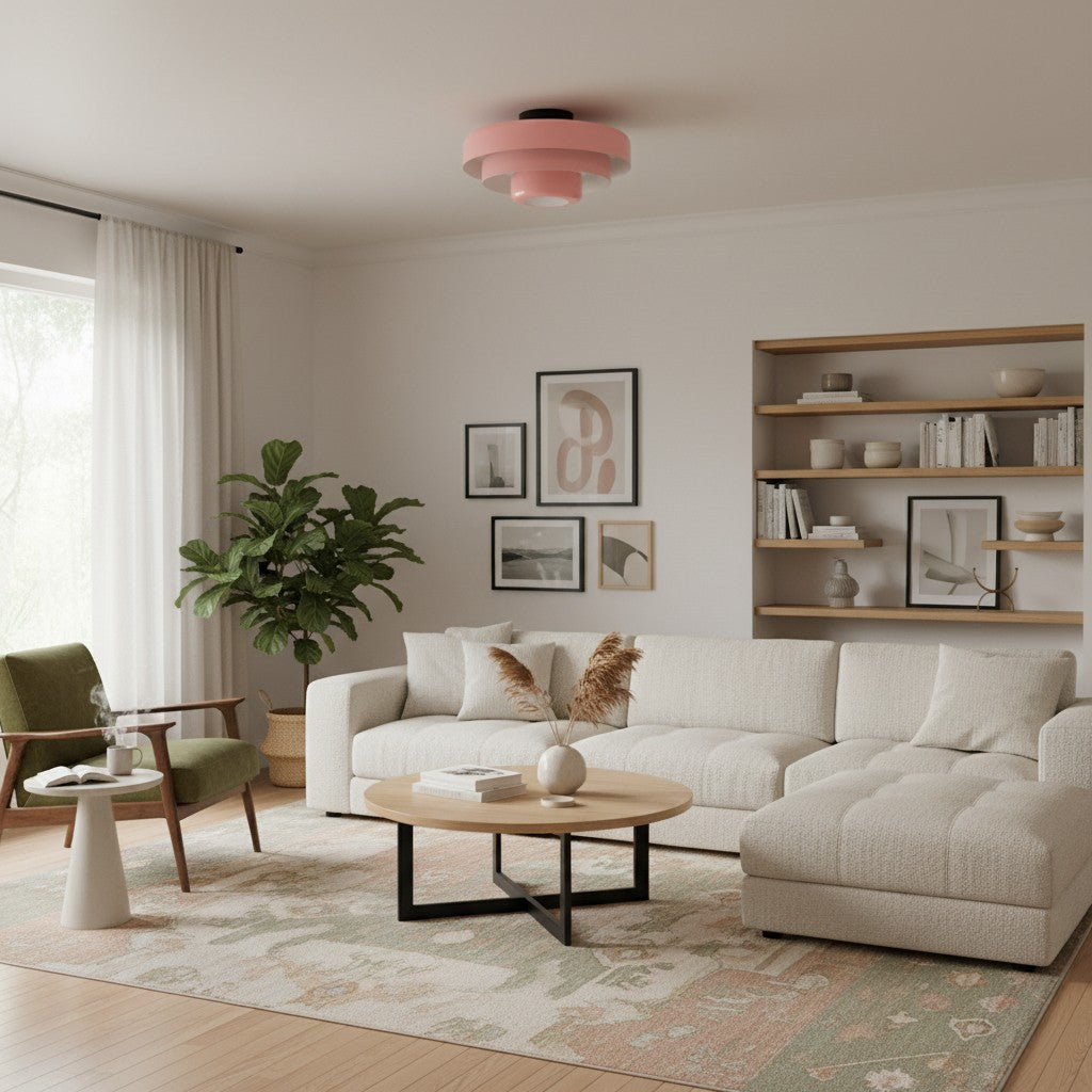 Malero Dreistufige Skulpturale Deckenleuchte im Bauhaus-Stil für Wohnzimmer und Schlafzimmer | Souliia