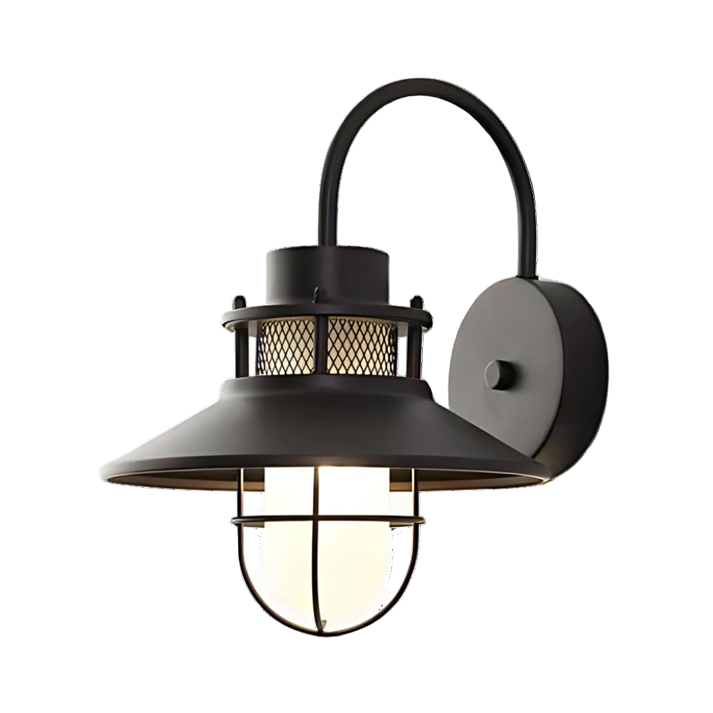 Luminous Outdoor Torch Metal Outdoor Wall Lamp | Souliia