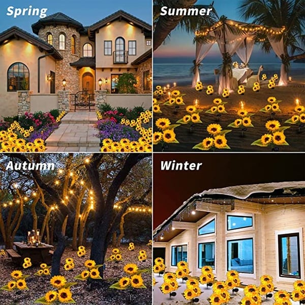 RamaraSun Girasoli solari — Illumina le tue notti con l'incanto del giardino, senza sforzo - Souliia
