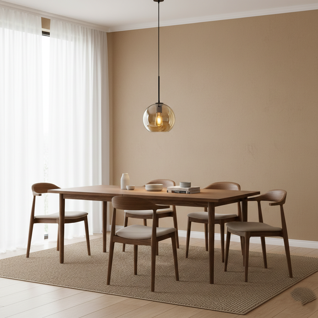 Solara nordische kugelförmige Glas-Pendelleuchte | Souliia