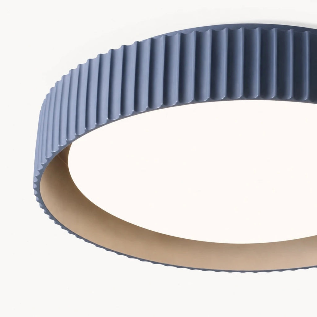 Ribbed Acrylic Resin Flush Mount Ceiling Light | Souliia