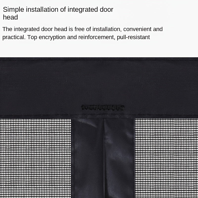 Magnaseal Magnetic Door Mesh Curtain — Drill Free Installation, Automatic Closure