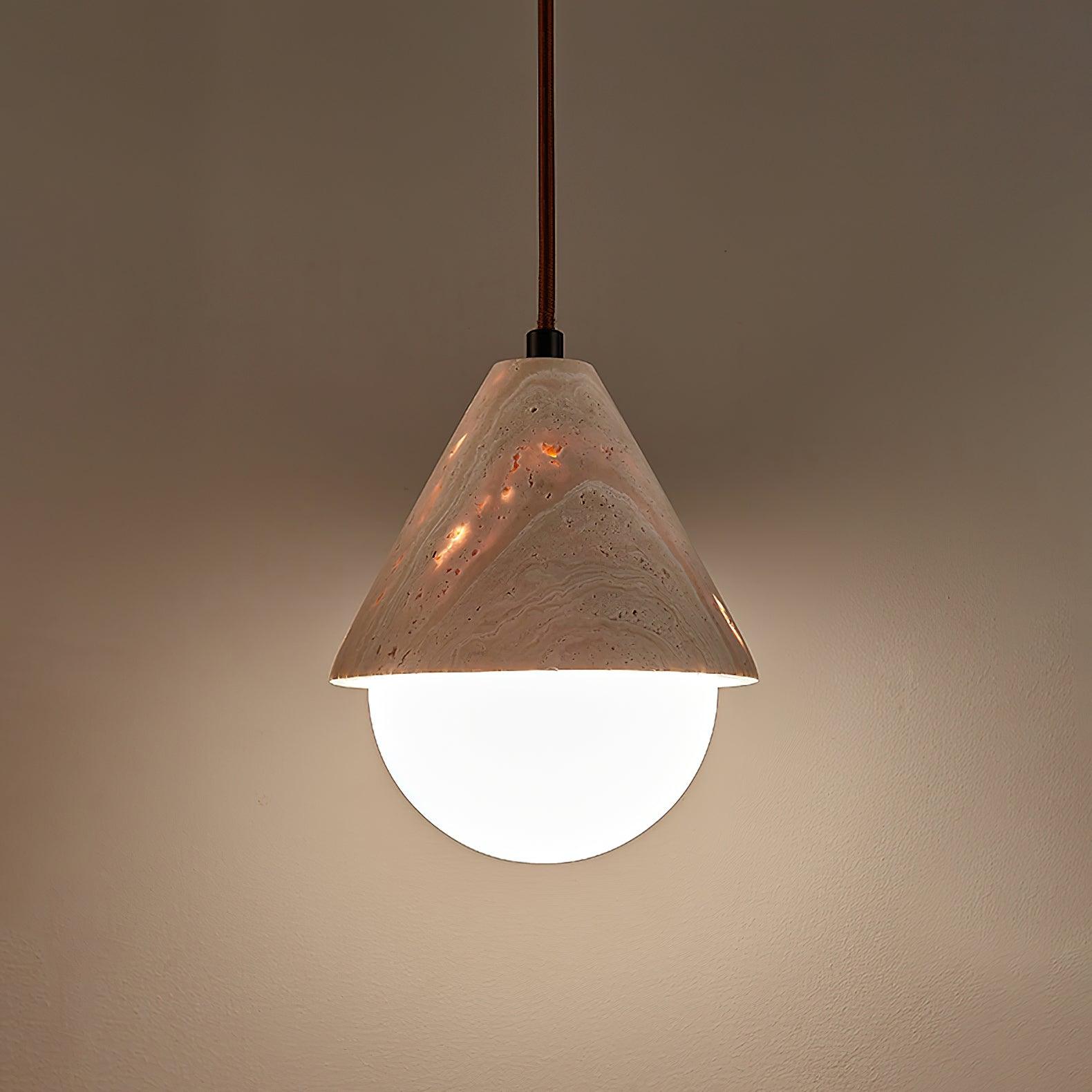 Travertine Pendant Light | Souliia