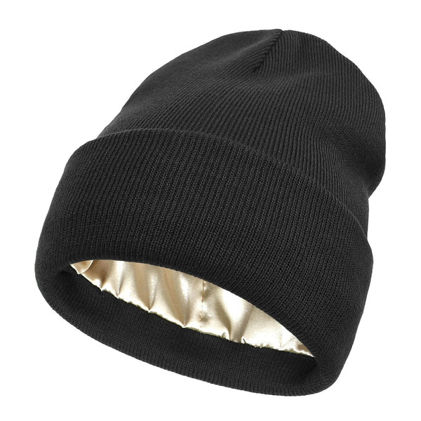 Noor Silk Winter Hat – Wool & Silk – Anti-Frizz Hair Protection