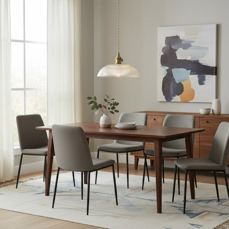 Solrib Gerippte Schalen-Pendelleuchte - Vintage-Glasleuchte für Esszimmer | Souliia