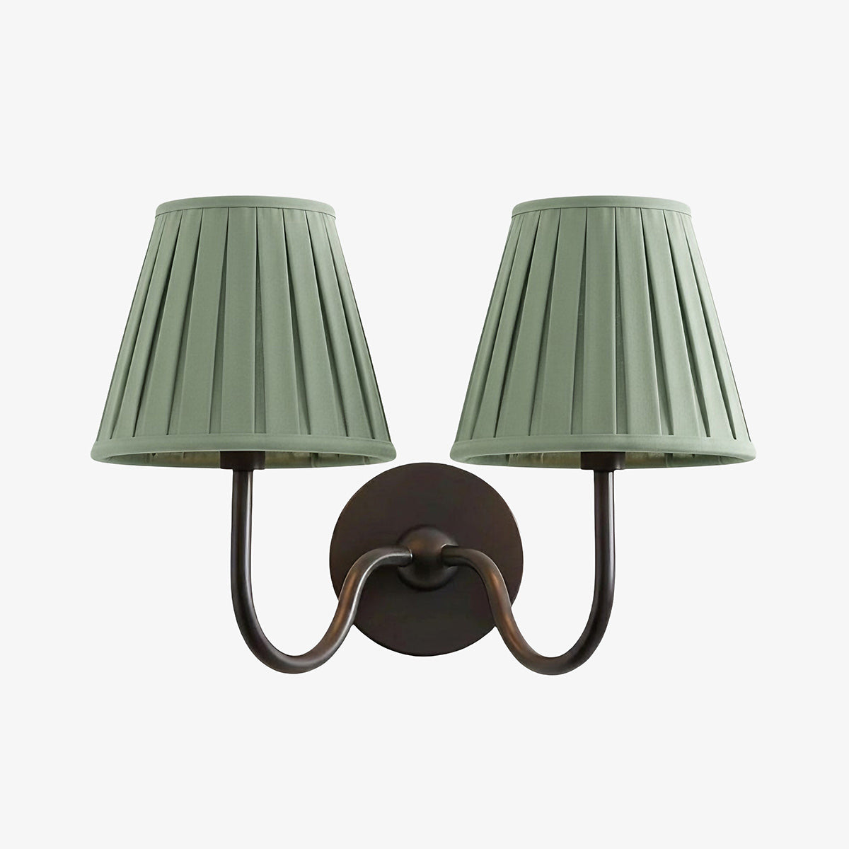Luvora Fabric Shade Wall Sconce with Drum Shade - Classic Pleated Sconce Light | Souliia