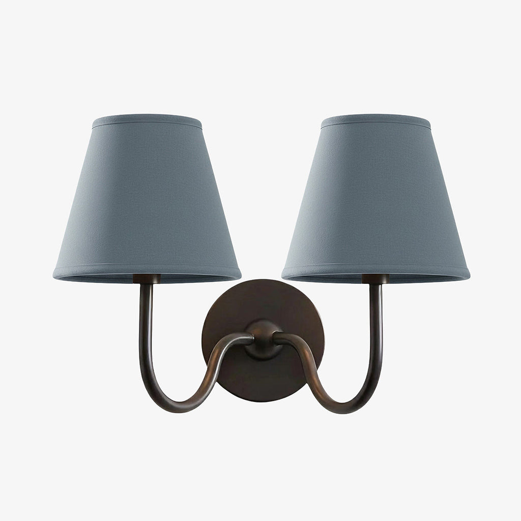 Luvora Fabric Shade Wall Sconce with Drum Shade - Classic Pleated Sconce Light | Souliia