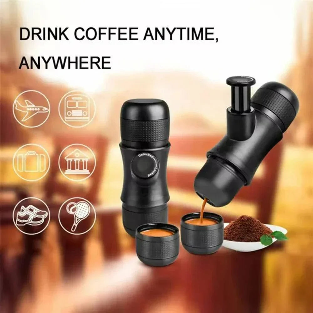 Travel Espresso Maker – Manual and Portable Coffee Brewer - Souliia