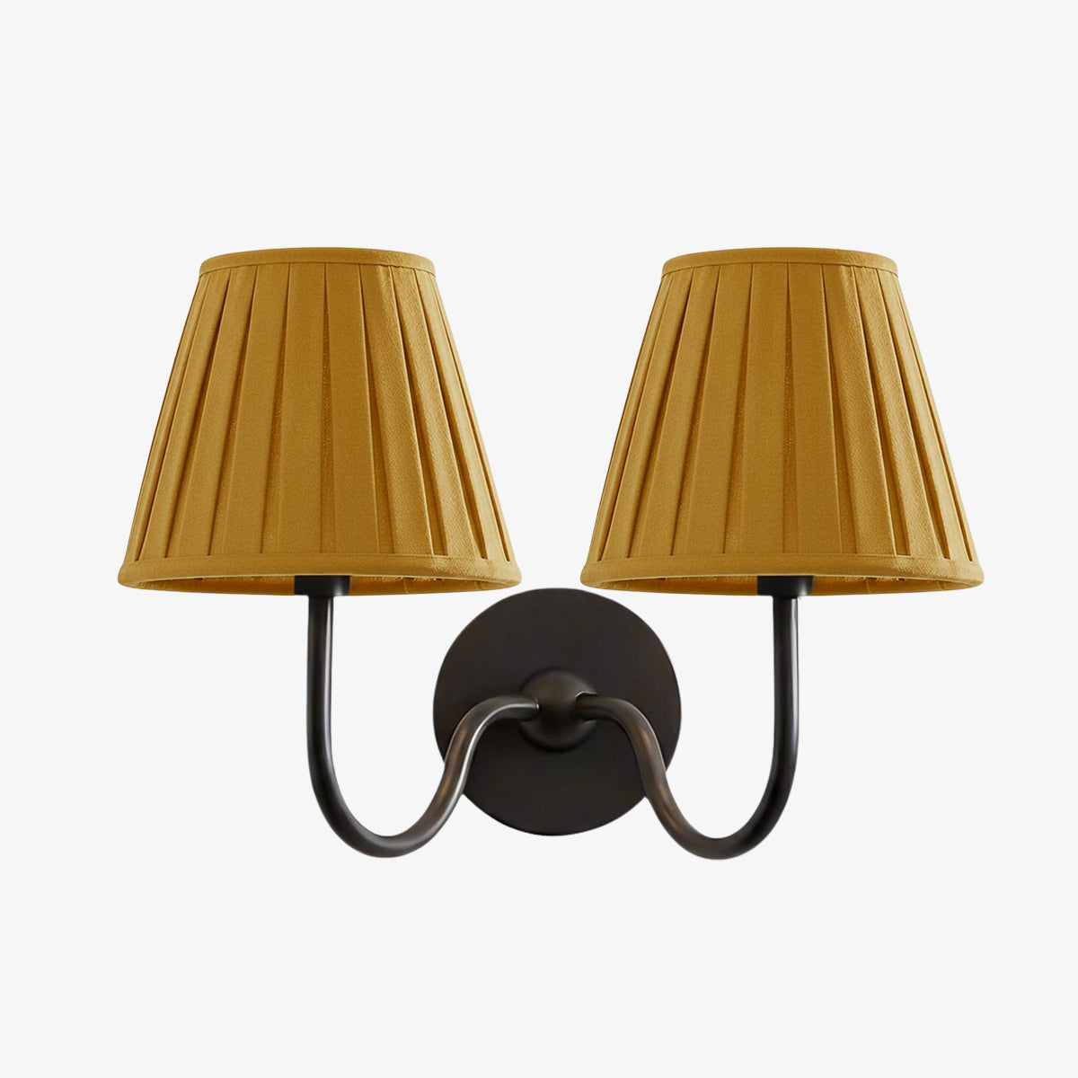 Luvora Fabric Shade Wall Sconce with Drum Shade - Classic Pleated Sconce Light | Souliia