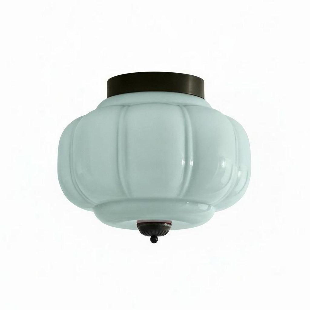 Retro Milk Semi Flush Mount Eloise Ceiling Light | Souliia