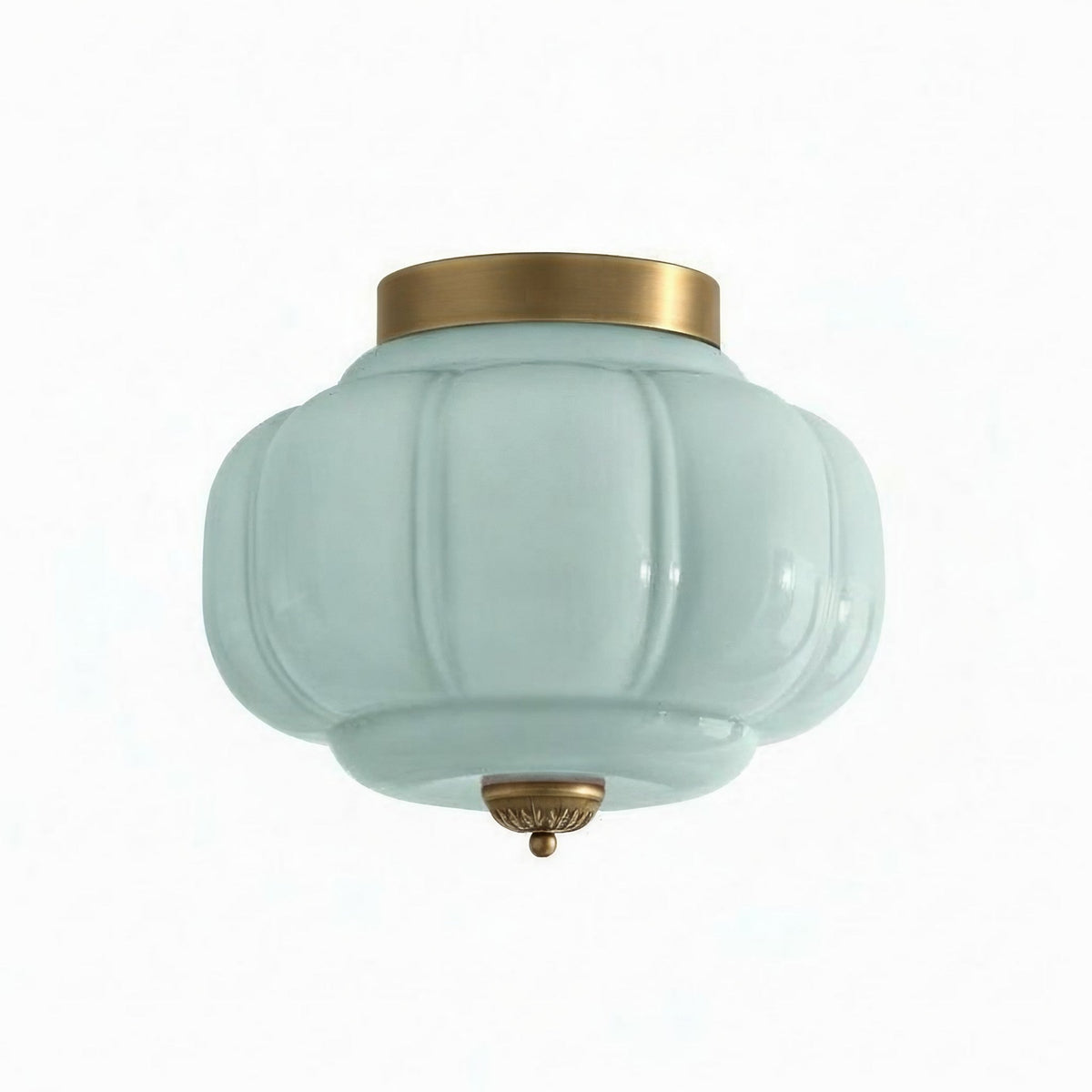 Retro Milk Semi Flush Mount Eloise Ceiling Light | Souliia