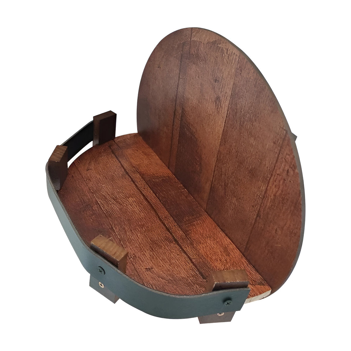 Bourbon Whiskey Barrel Shelf — Rustic Collection Display