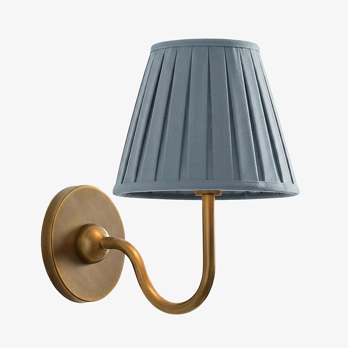 Luvora Fabric Shade Wall Sconce with Drum Shade - Classic Pleated Sconce Light | Souliia