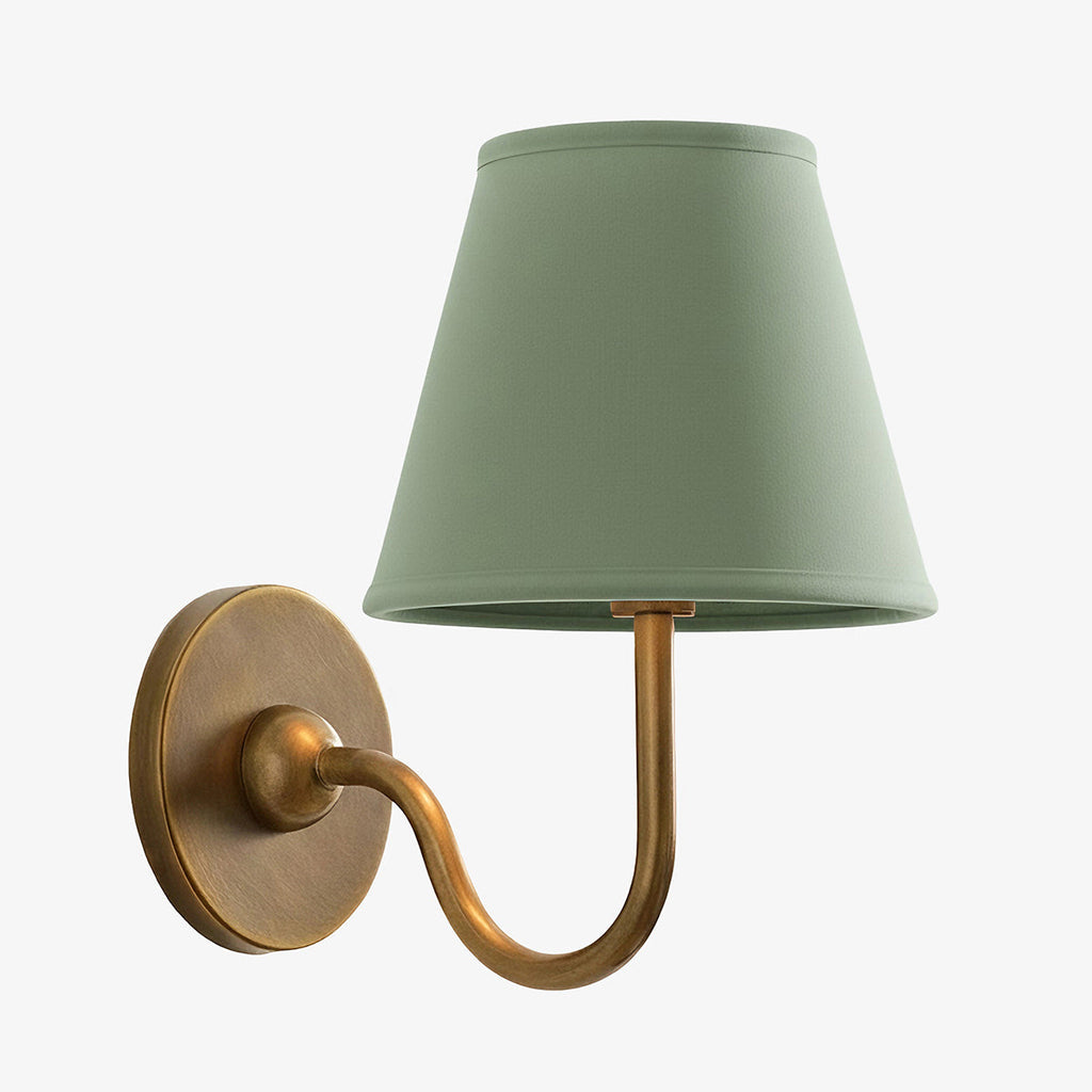 Luvora Fabric Shade Wall Sconce with Drum Shade - Classic Pleated Sconce Light | Souliia