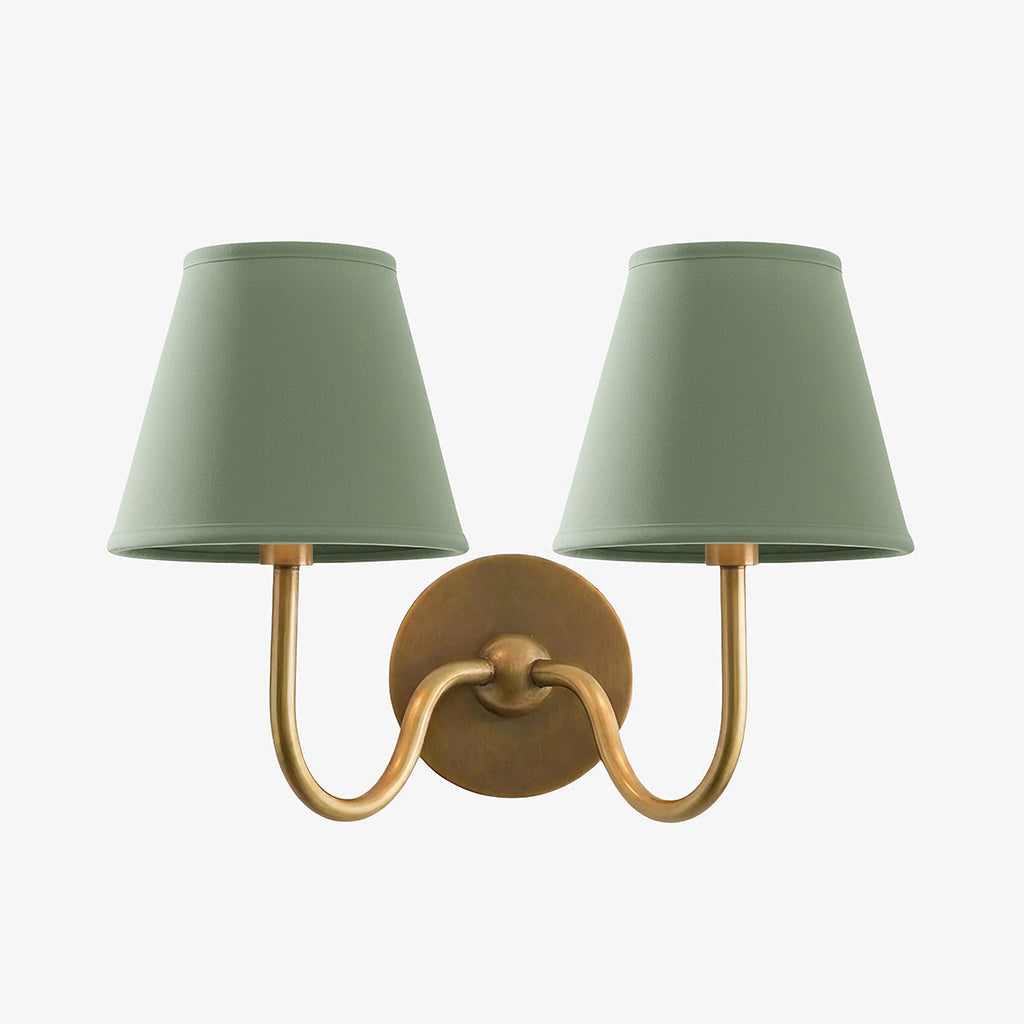 Luvora Fabric Shade Wall Sconce with Drum Shade - Classic Pleated Sconce Light | Souliia