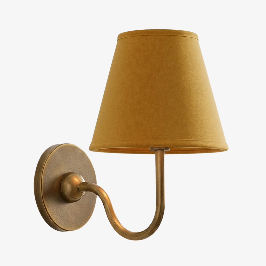 Luvora Fabric Shade Wall Sconce with Drum Shade - Classic Pleated Sconce Light | Souliia