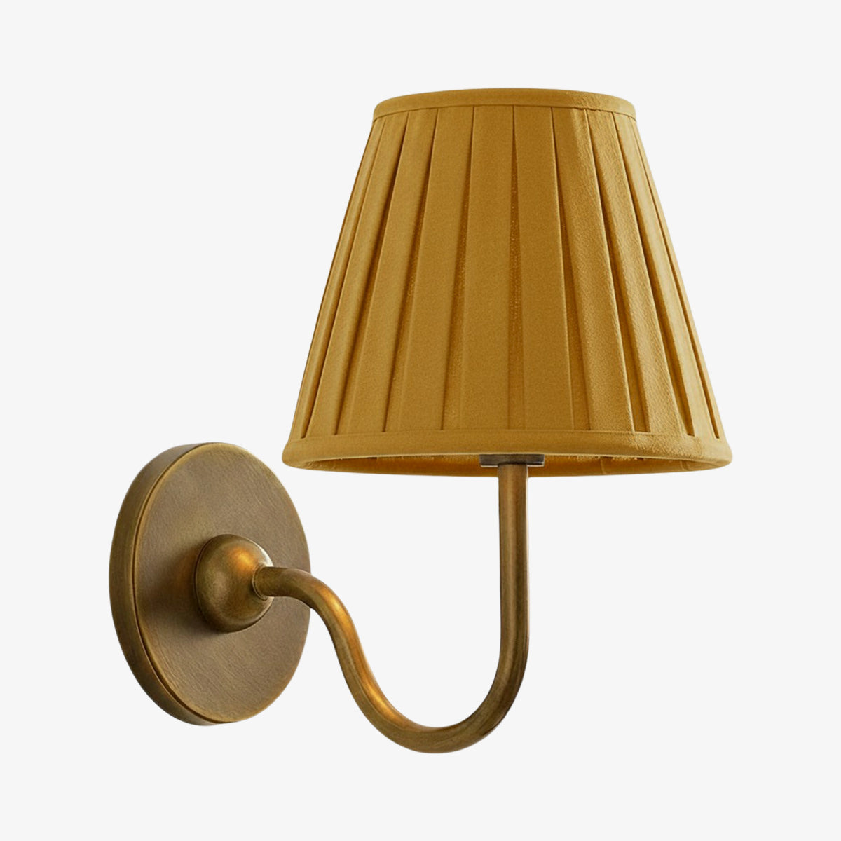 Luvora Fabric Shade Wall Sconce with Drum Shade - Classic Pleated Sconce Light | Souliia