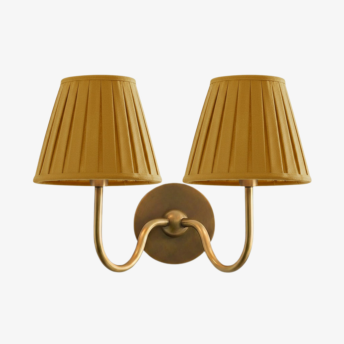 Luvora Fabric Shade Wall Sconce with Drum Shade - Classic Pleated Sconce Light | Souliia