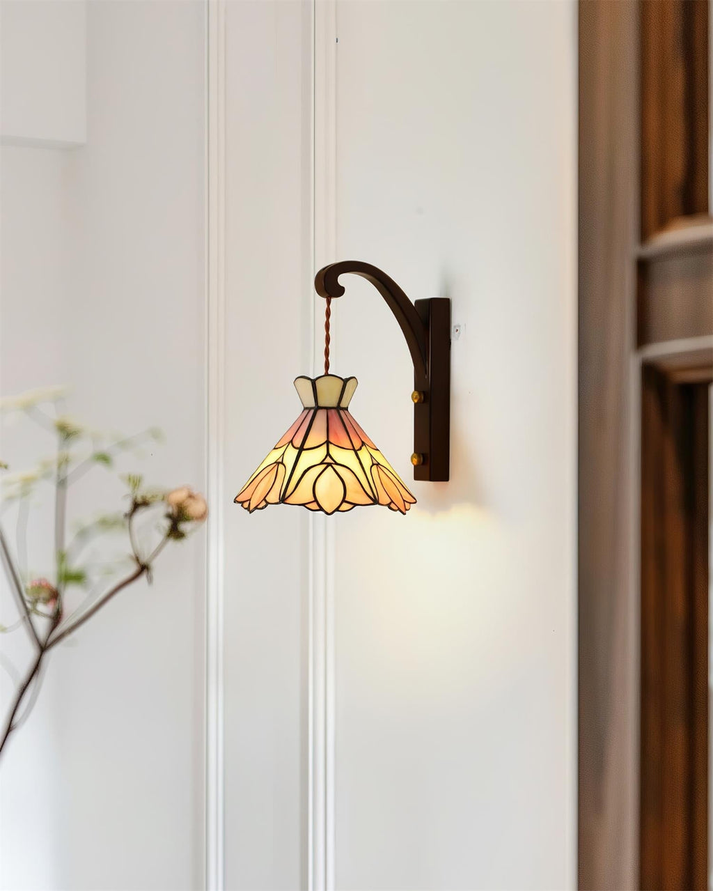 Serena Tiffany Steckdosen-Wandleuchte | Souliia